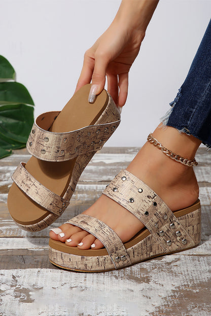 Sunday Stroll Wedge Slippers