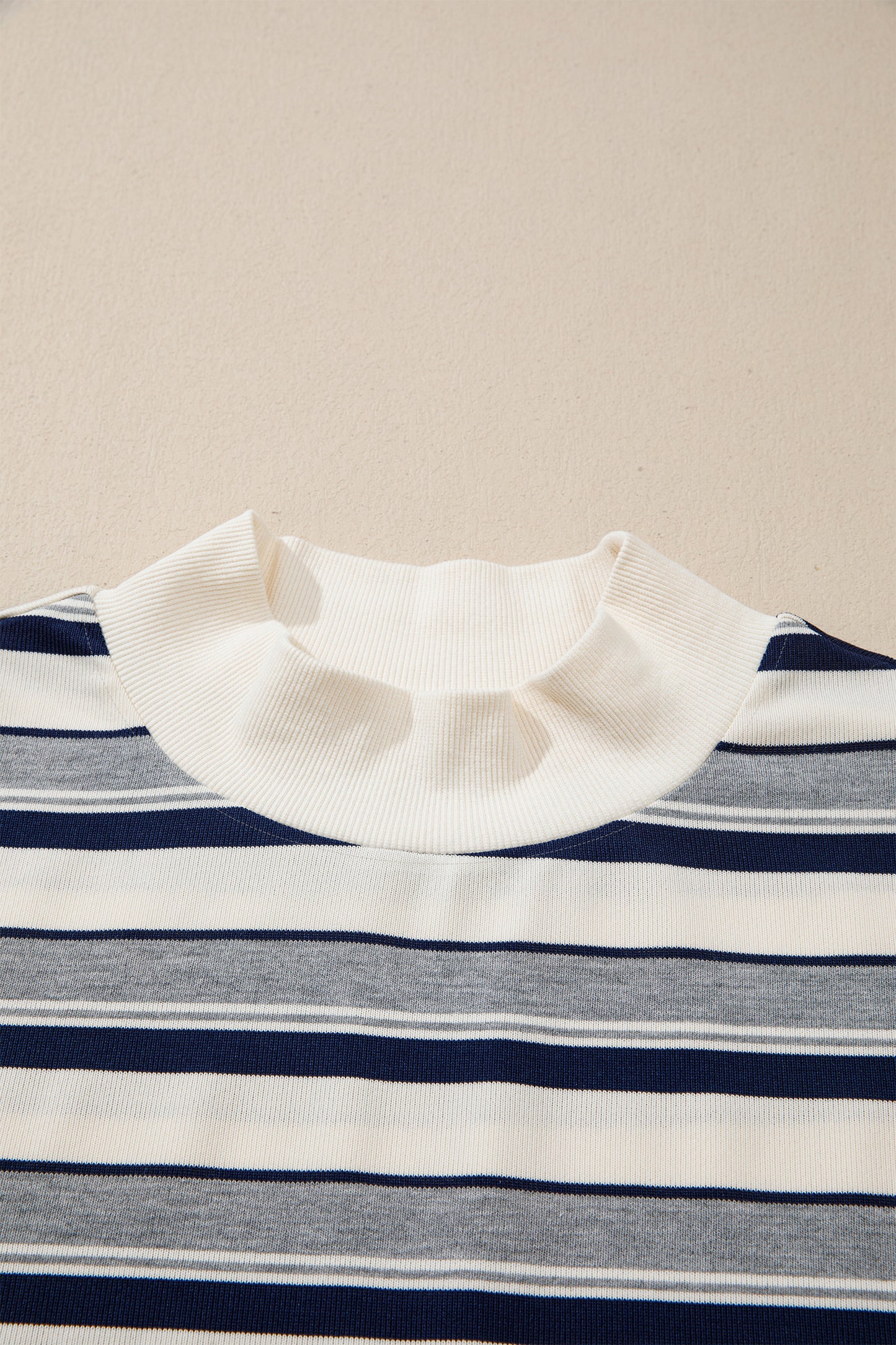 Seaside Stripe Ribbed Sweatshirt