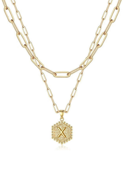 Beautiful Gold Layered Initial Necklaces (A-Z)