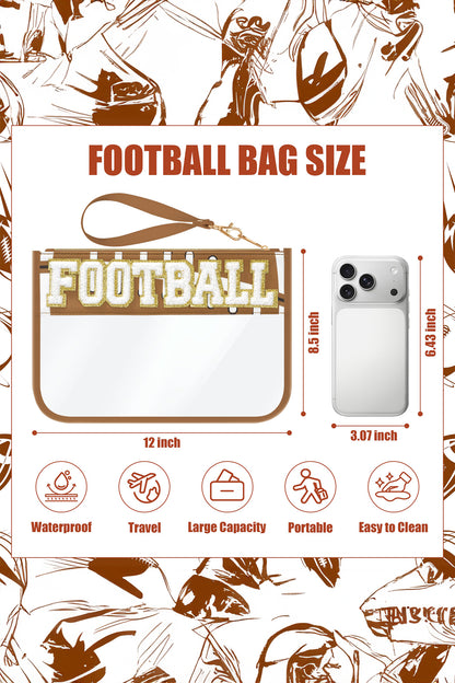 Ballpark Baseball Game Day Clear Bag