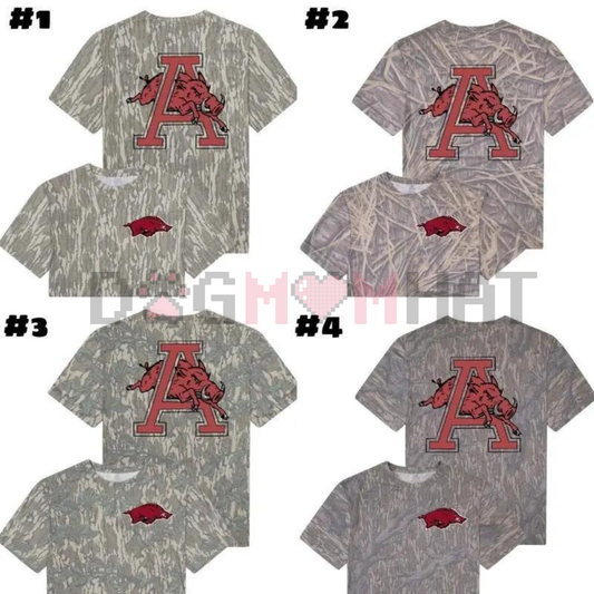 Arkansas Wild Hog Camo Graphic Tee