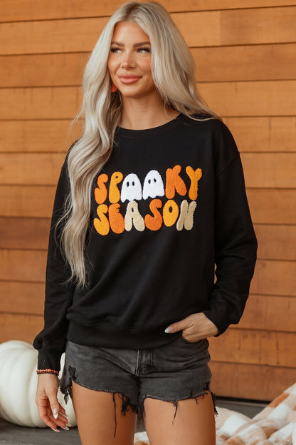 Spooky Season Embroidered Sweatshirt