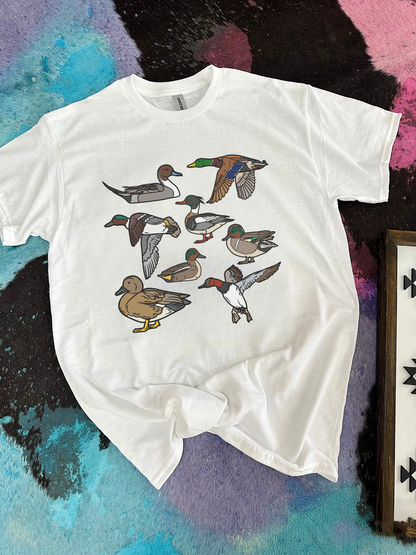 Duck Collage Tee or Crewneck