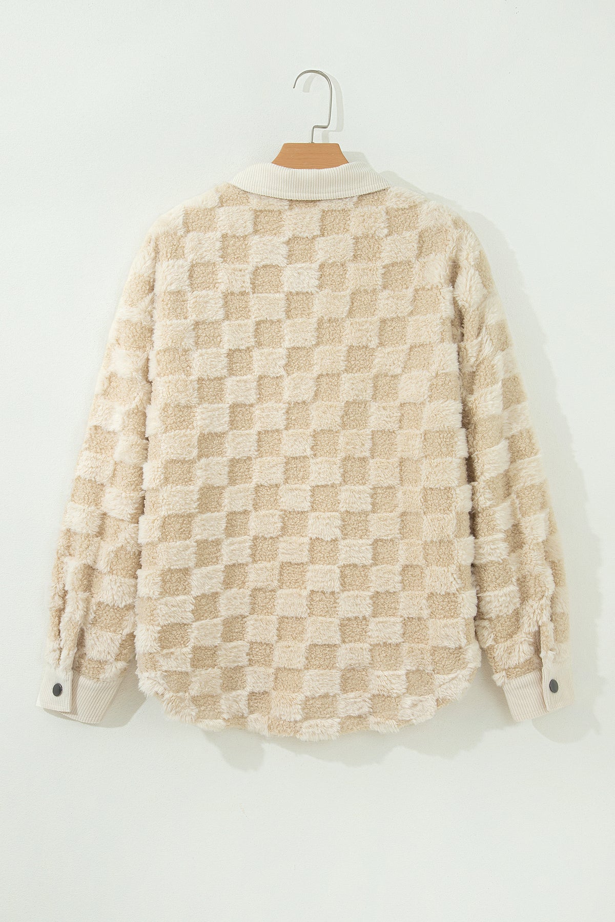 Plaid Sherpa Corduroy Shacket