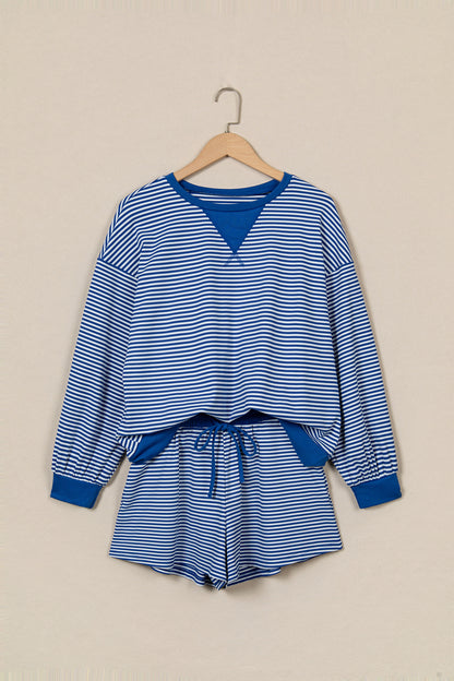 Weekend Stripe Shorts Set