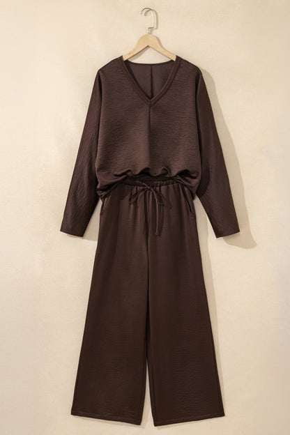 Braided V-Neck Lounge Set