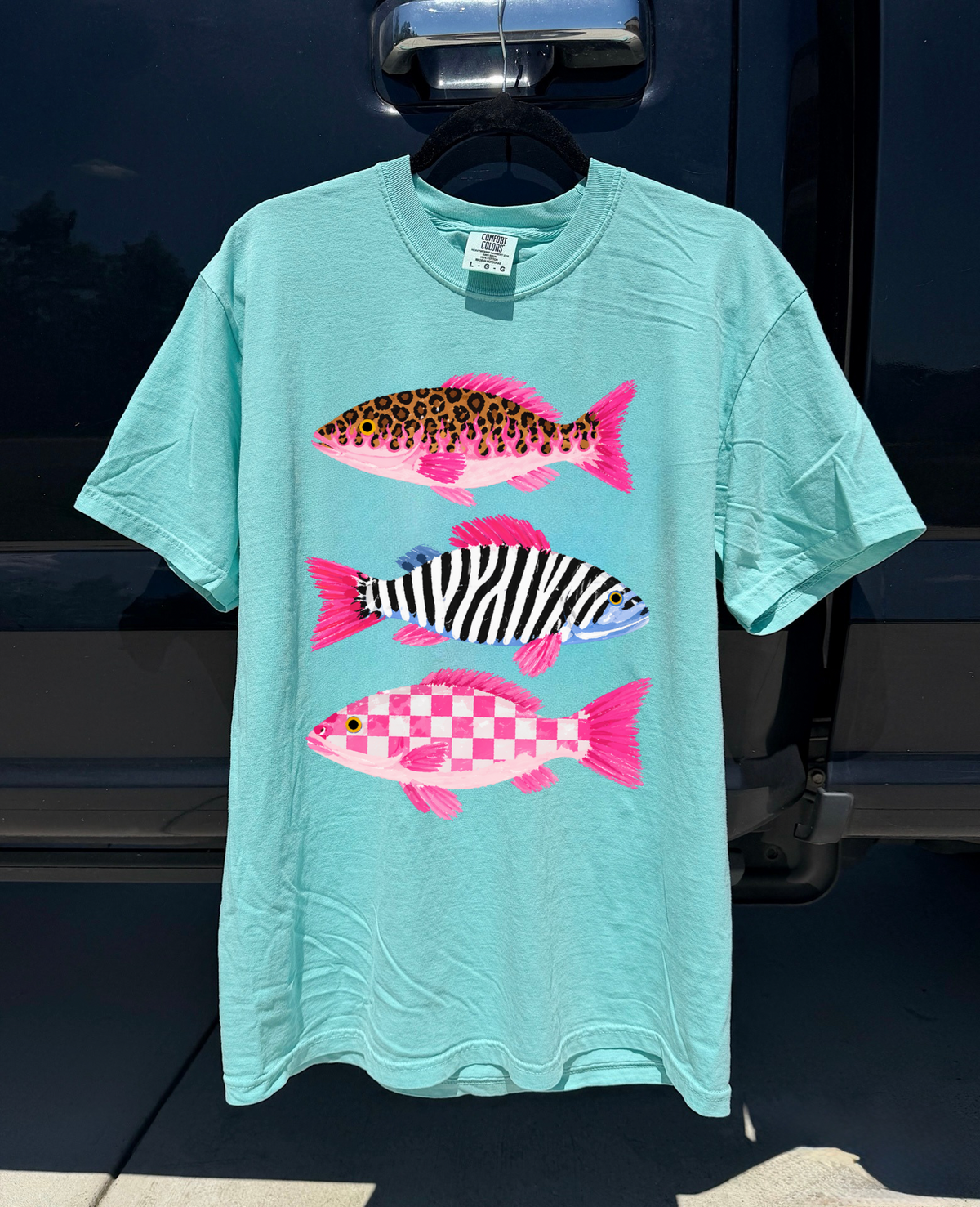Groovy Fish Comfort Colors Tee