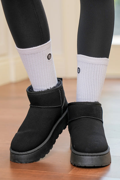 Frostline Faux Fur Suede Snow Boots