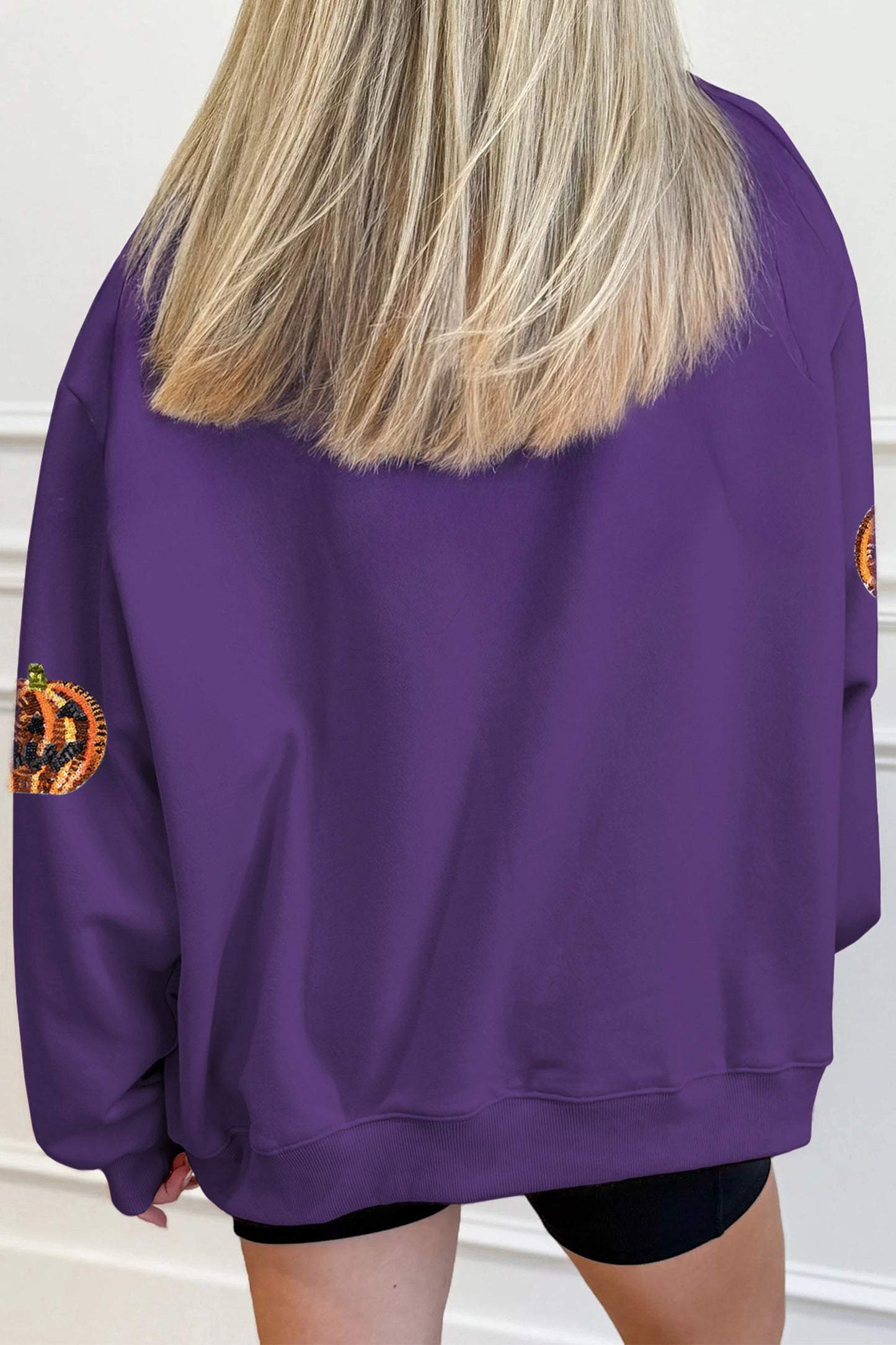 Spooky Pumpkin Sequin Sweatshirt