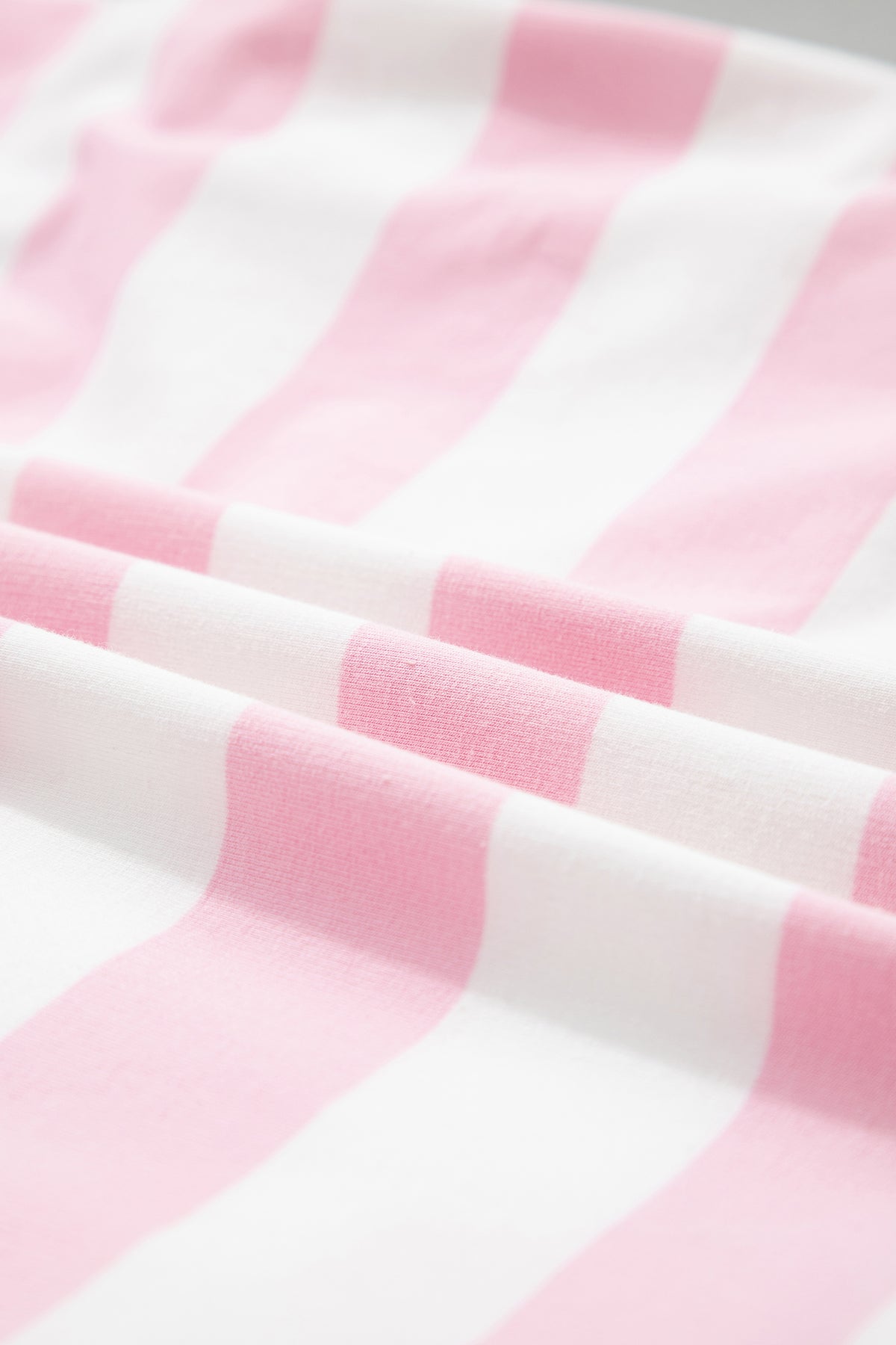 Pink Stripe Half-Zip Pants Set