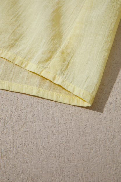 Ruffle-Trim Sleeveless V-Neck Top