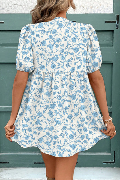 Bluebell Floral Bow Mini Dress