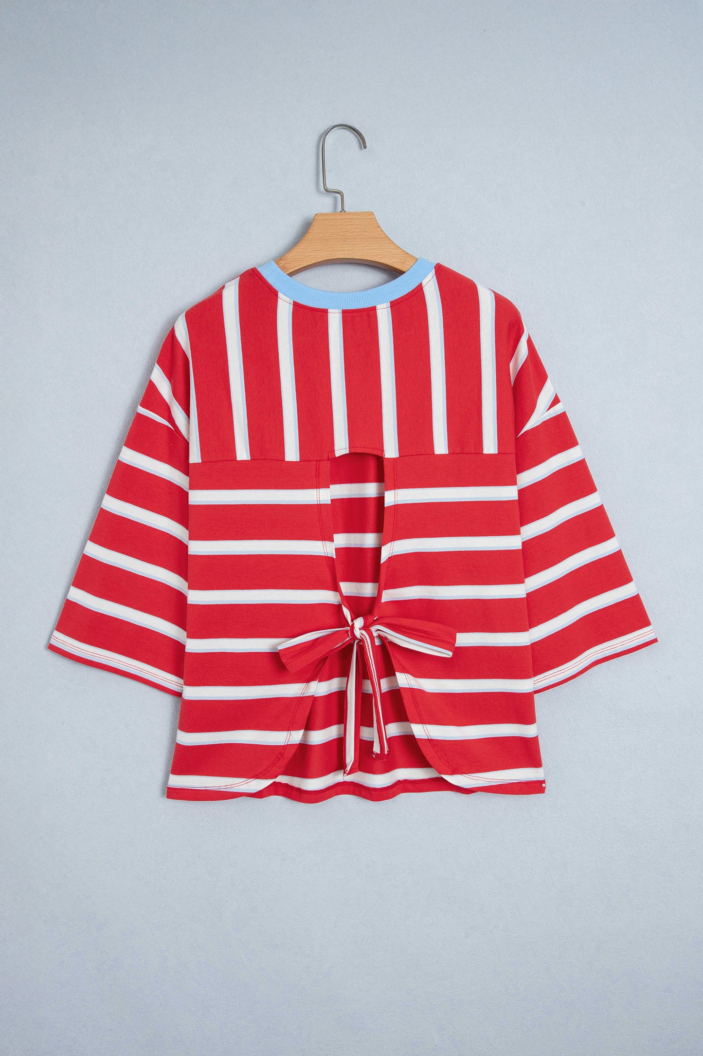 Riverbend Striped Tie-Back Tee