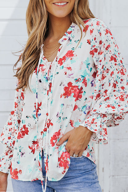 Meadow Floral Smocked Blouse