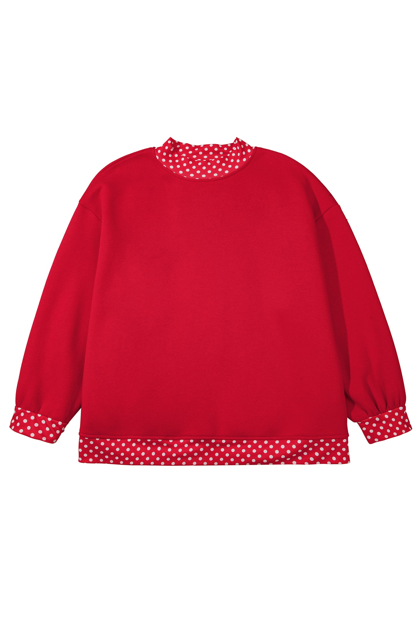 Field Day Polka Dot Plus Size Sweatshirt