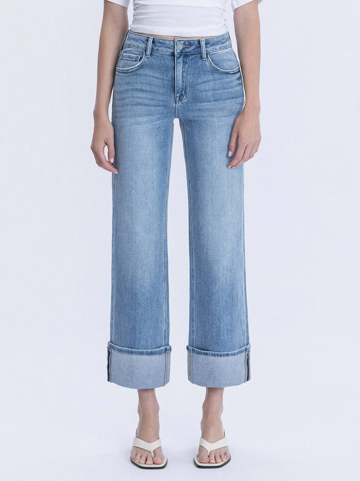 Alyssa High Rise Cuffed Jeans