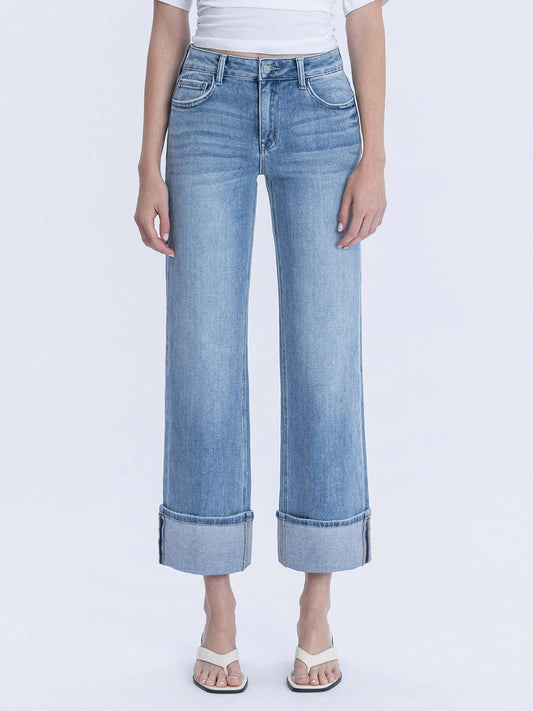 Alyssa High Rise Cuffed Jeans