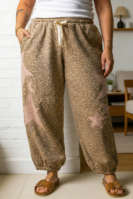Western Star Leopard Joggers