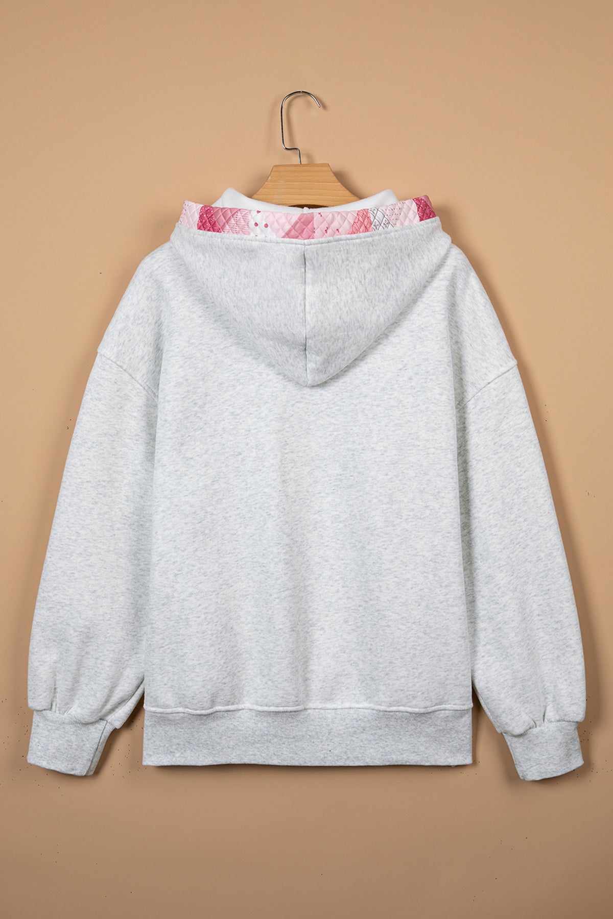 Contrast Patchwork Oversized Hoodie