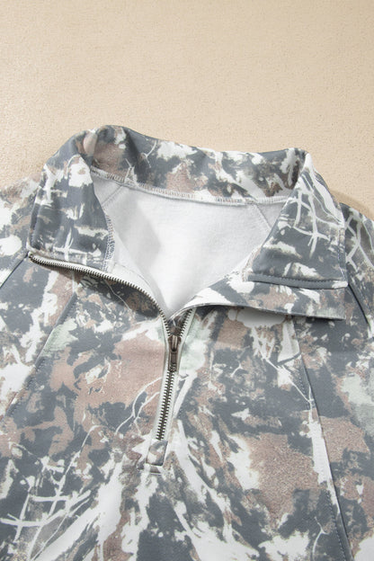 Woodland Camo Quarter-Zip Sweatshirt — product image 4
