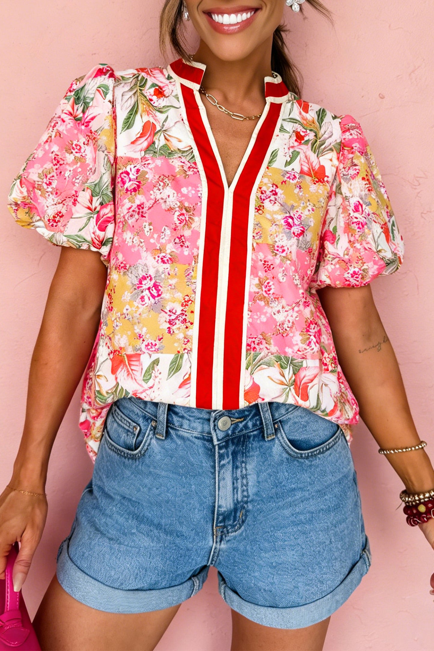 Magnolia Collared Floral Blouse