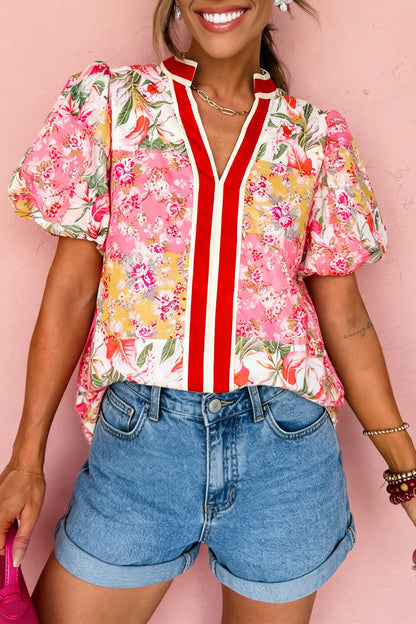 Magnolia Collared Floral Blouse