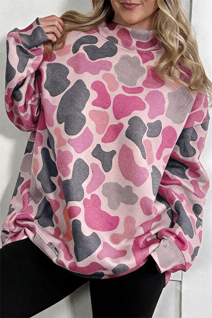 Western Camo Mock Neck Sweatshirt