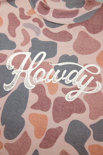 Howdy Camo Western Plus Size Sweatshirt