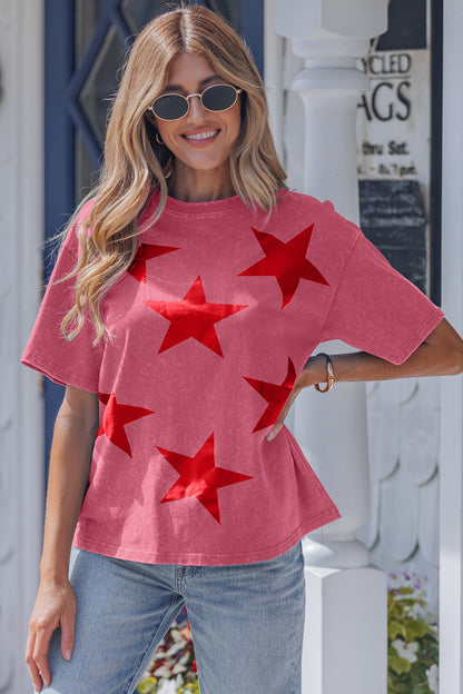 Americana Mineral Wash Star Tee