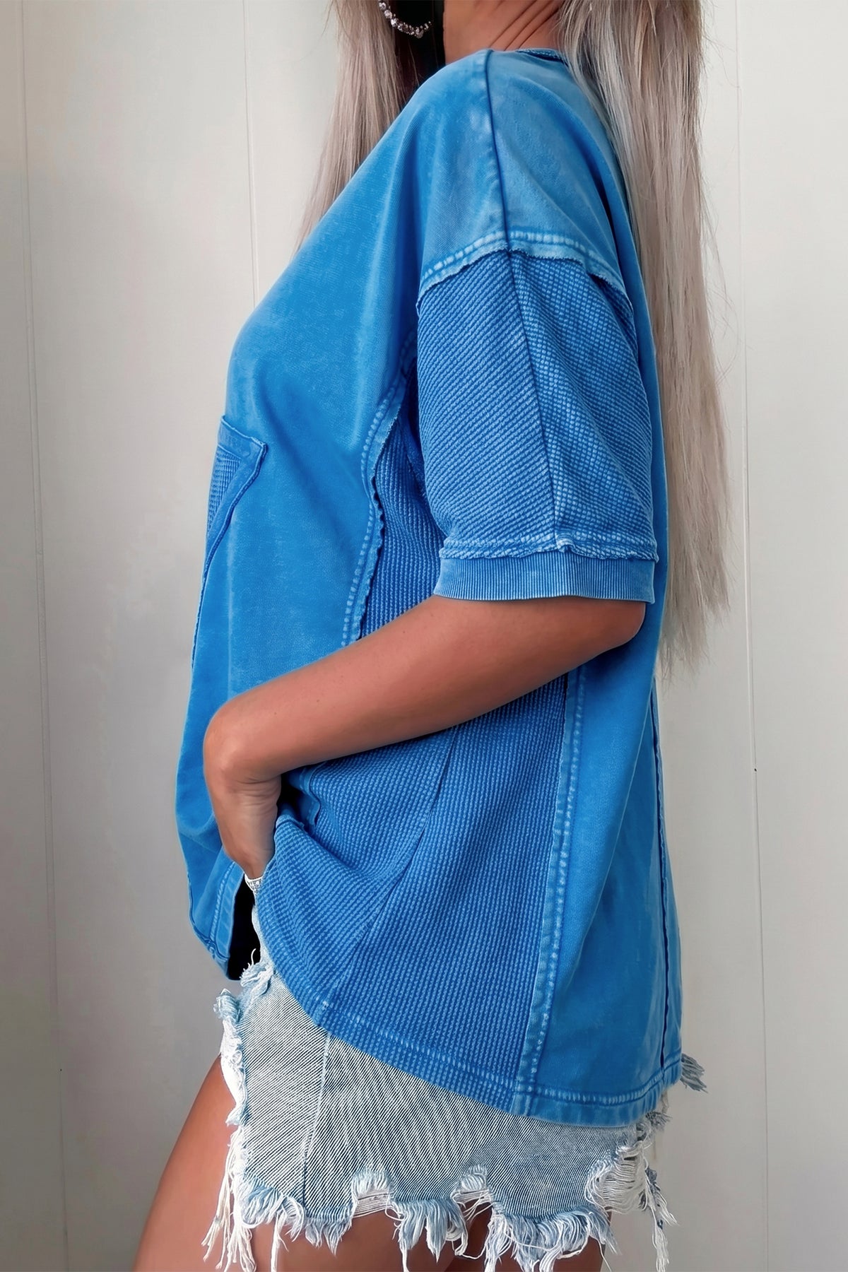 Stardust Mineral Wash Mesh Tee