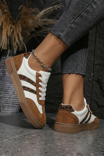 Wild Spot Woven Leopard Sneakers
