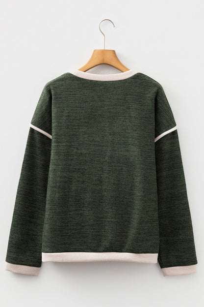 Lucky Mallard Contrast Knit Top