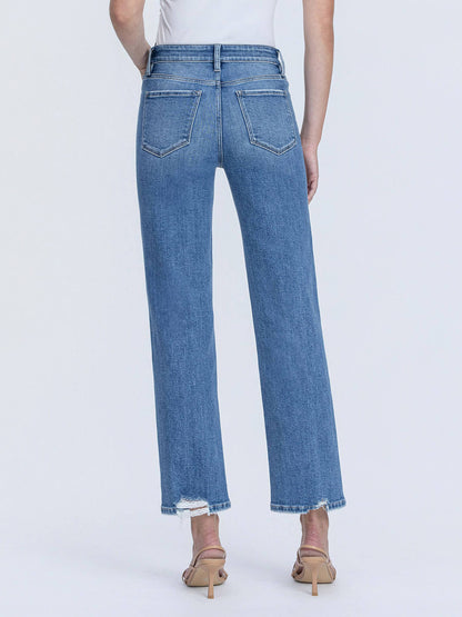 Brooklyn High Rise Ankle Straight Jeans