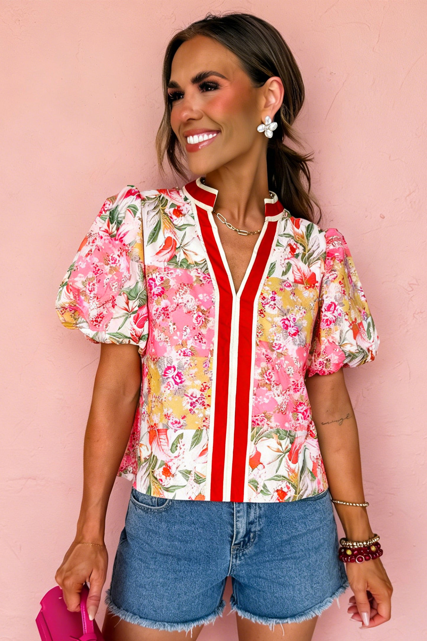 Magnolia Collared Floral Blouse