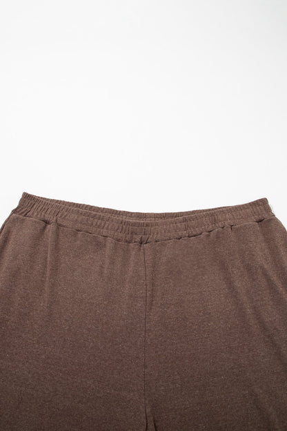 Plus Size Cocoa Colorblock Lounge Set