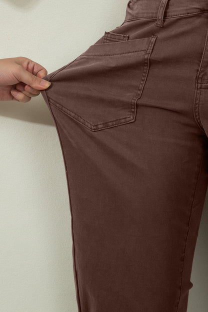Patch-Pocket Ankle Barrel Jeans