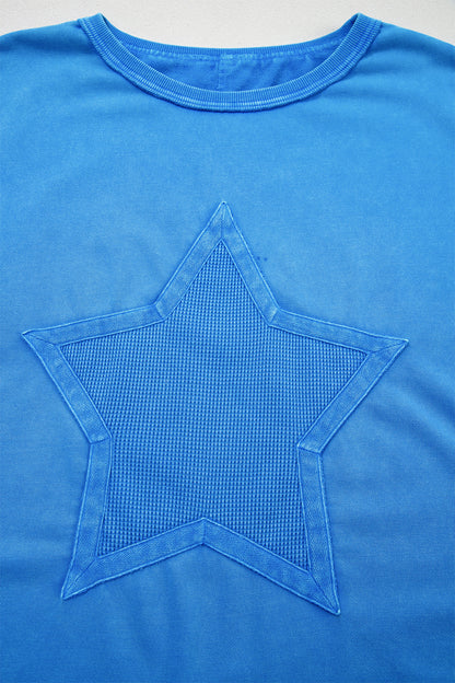 Stardust Mineral Wash Mesh Tee