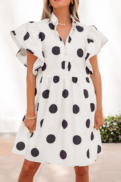 Vintage Charm Polka Dot Mini Dress