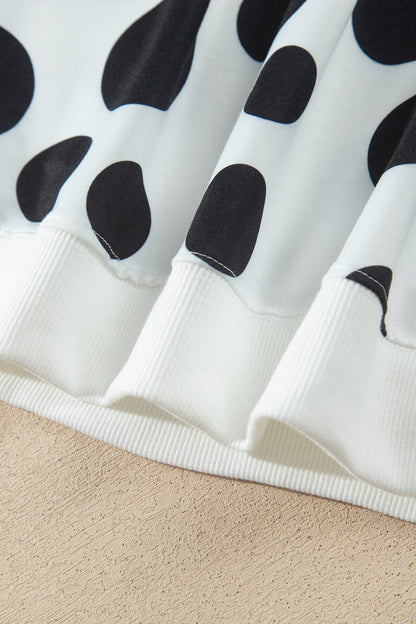 Khaki Polka Dot Relaxed Pant Set