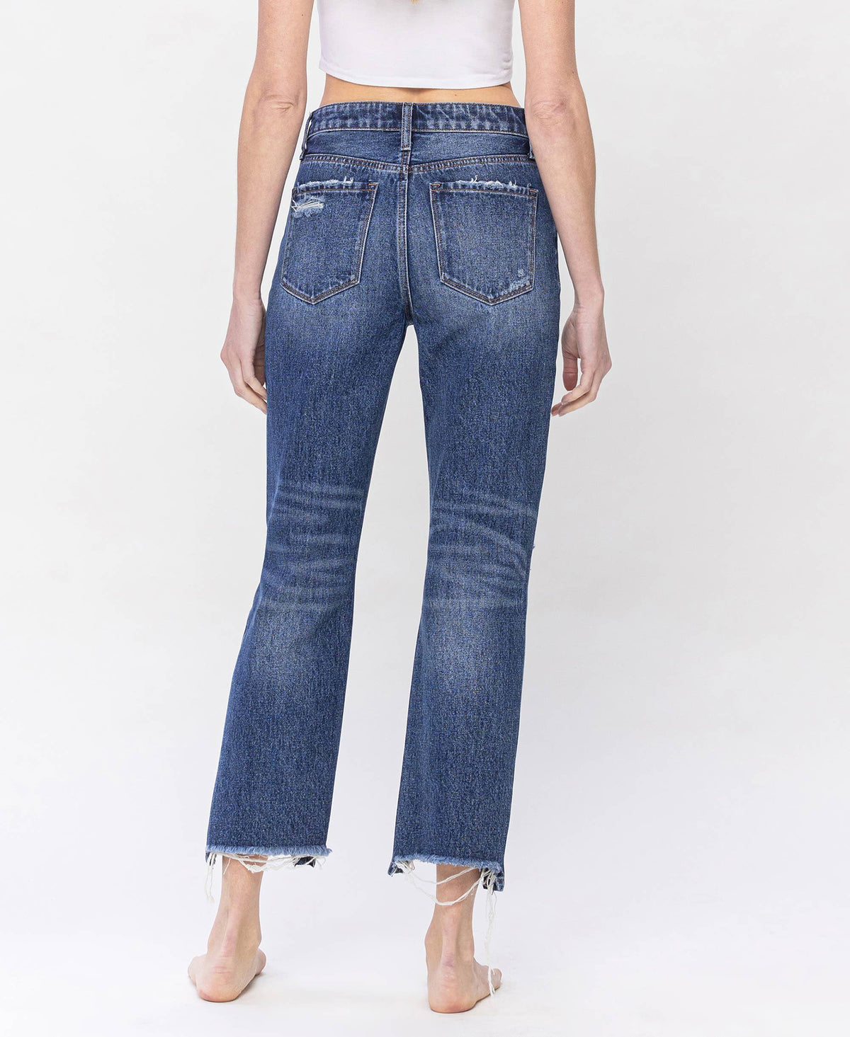 High Rise Relaxed Straight Jeans