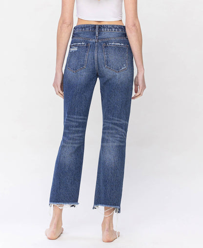 High Rise Relaxed Straight Jeans
