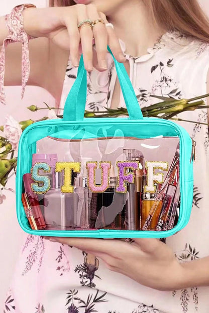 Sweet "Stuff" Clear Makeup Bag