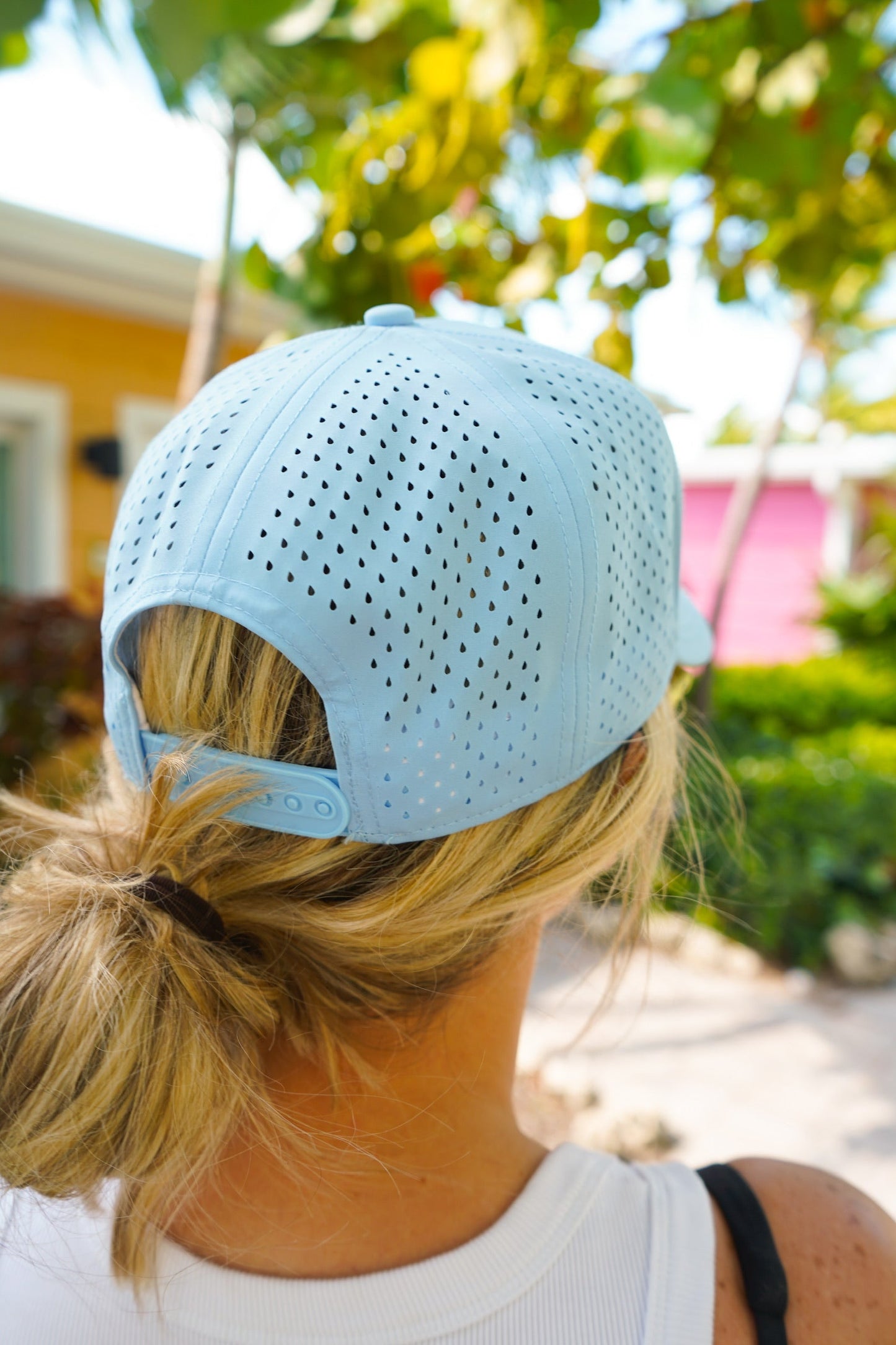 What If It Works Out - Blue Performance Trucker Hat