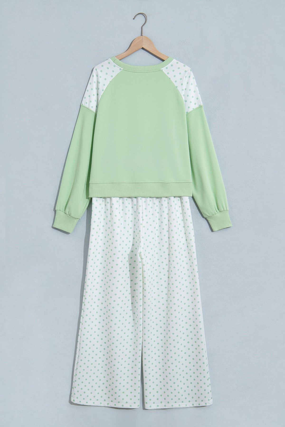Polka Dot Colorblock Lounge Set
