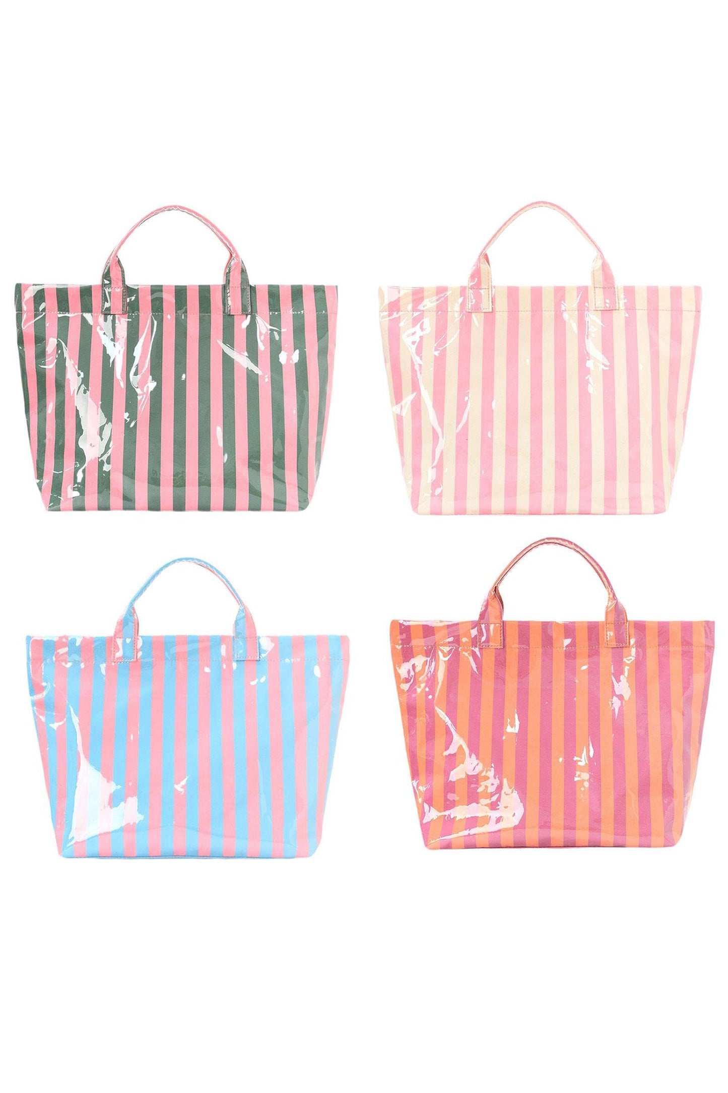Boardwalk Striped Vinyl Tote