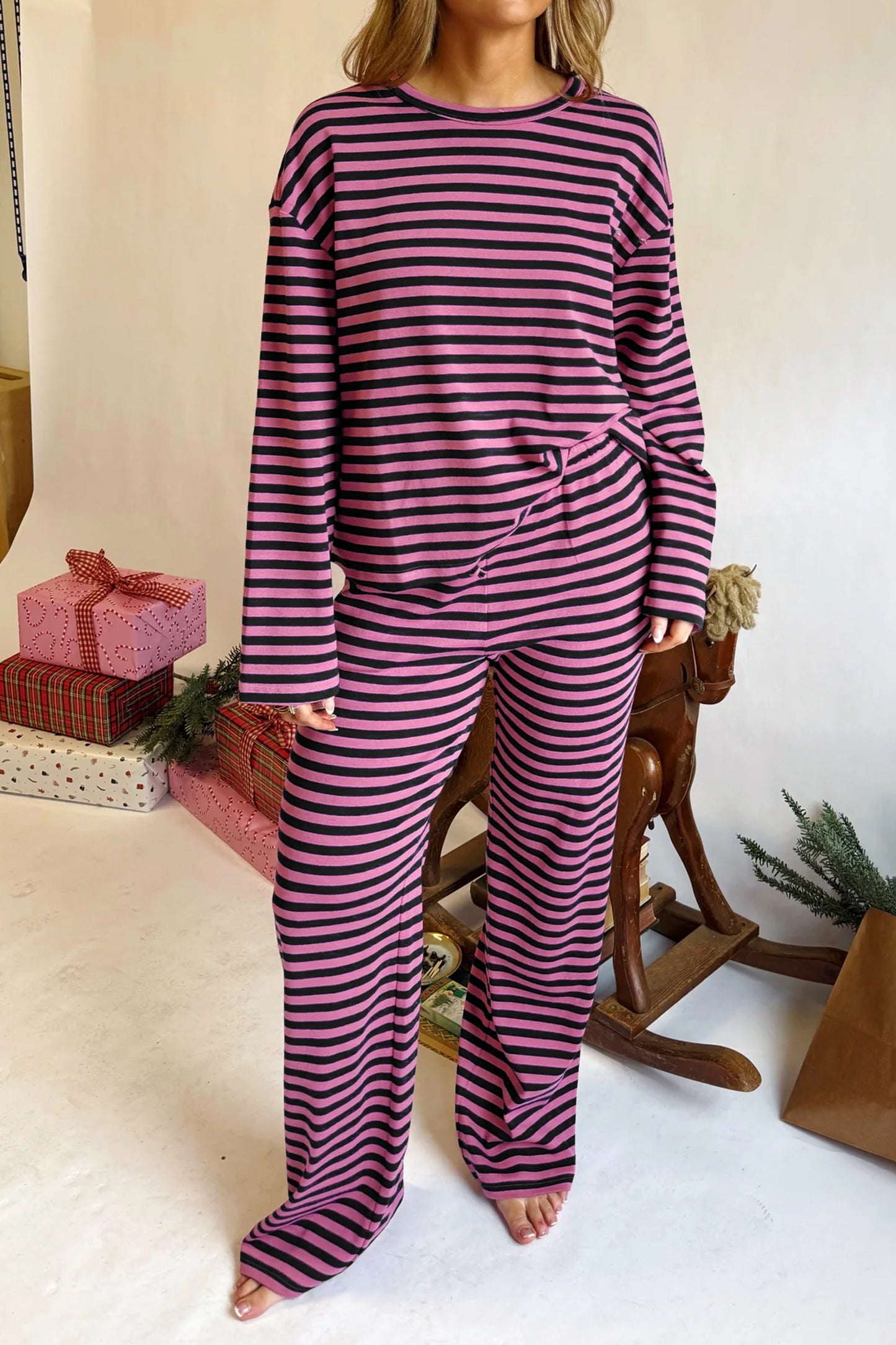 Sunrise Stripe Pants Set