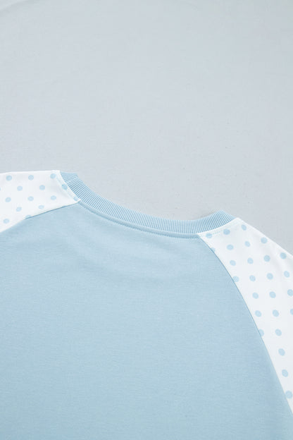Polka Dot Colorblock Lounge Set
