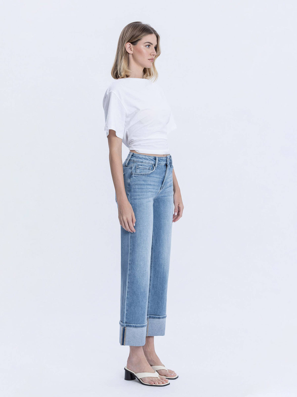Alyssa High Rise Cuffed Jeans