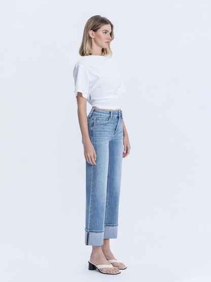 Alyssa High Rise Cuffed Jeans