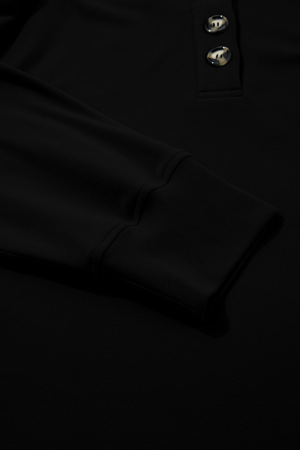 Plus Size Buttoned Henley Sweatshirt — product image 5